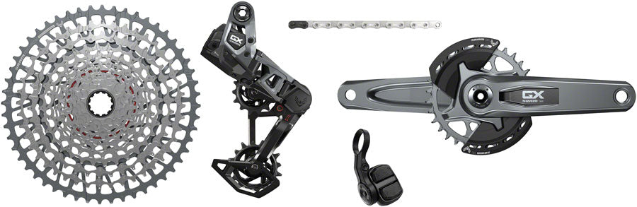 SRAM GX T-Type Eagle Transmission Groupset - 175mm Crank 32t Chainring AXS POD Controller 10-52t Cassette Rear Derailleur Chain