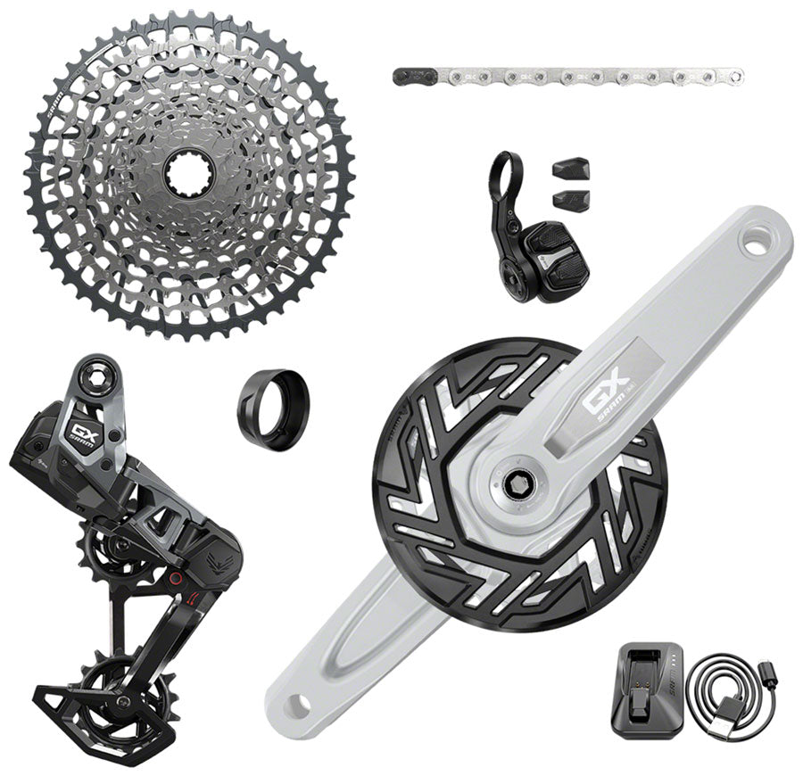 SRAM GX Eagle T-Type Ebike AXS Groupset - 104BCD 34T Clip-On Guard Derailleur Shifter 10-52t Cassette Arms not included-Goodwynn&#39;sGoodwynn&#39;s