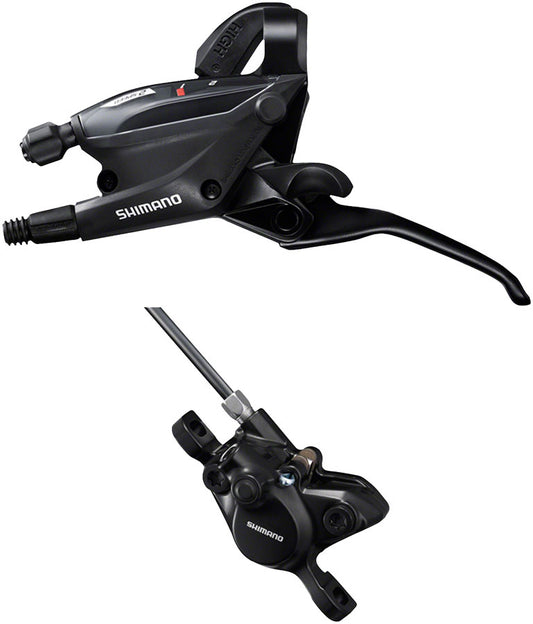 Shimano ST-EF505 EZ Fire Plus Shift/Brake Lever BR-MT200 Disc Brake Caliper - Left/Front 2x Shift 2-Piston BLK-Goodwynn's