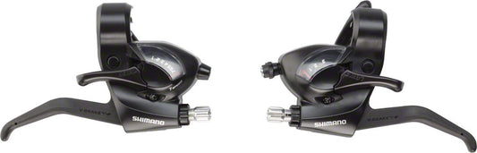 Shimano ST-EF41 3x7-Speed Brake/Shift Lever Set Black-Goodwynn's