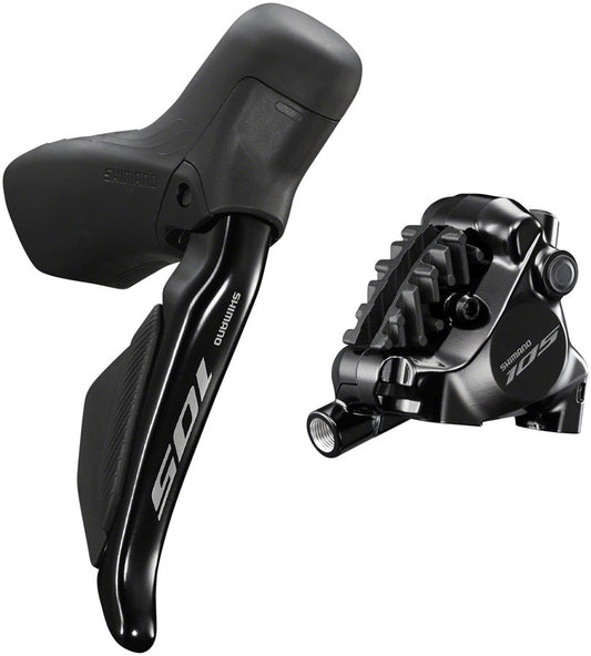 Shimano 105 ST-R7170-R Di2 Shift/Brake Lever BR-R7170 Hydraulic Disc Brake Caliper - Rear 12-Speed Flat Mount BLK-Goodwynn's