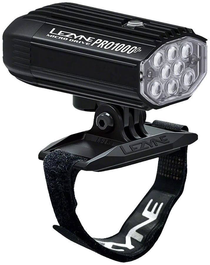 Lezyne Helmet Micro Drive Pro 1000+ Helmet Mount Headlight Black