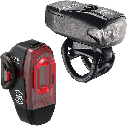 Lezyne KTV Drive Headlight and KTV Pro Smart Taillight Set: Black-Goodwynn's