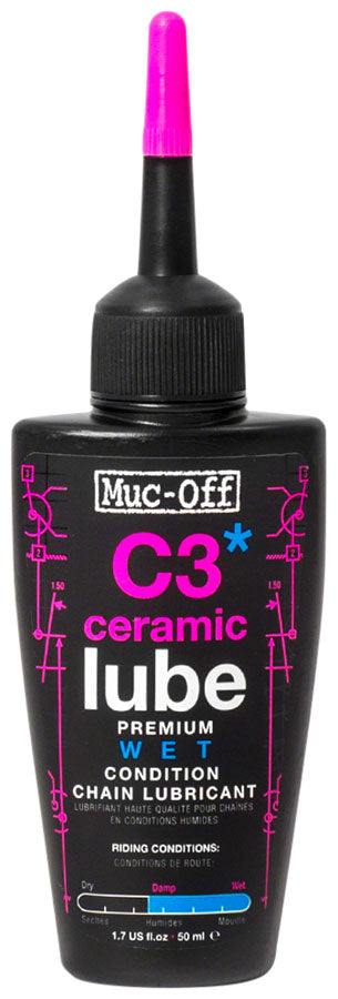 Muc-Off C3 Wet Ceramic Bike Chain Lube - 50ml Drip-Goodwynn&#39;sGoodwynn&#39;s