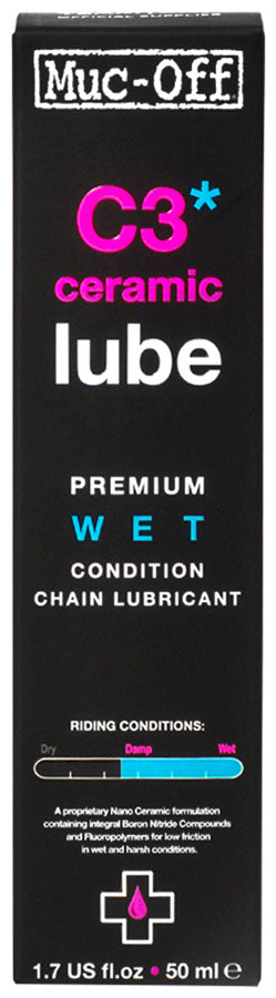 Muc-Off C3 Wet Ceramic Bike Chain Lube - 50ml Drip-Goodwynn&#39;sGoodwynn&#39;s