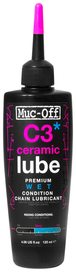 Muc-Off C3 Wet Ceramic Bike Chain Lube - 120ml Drip-Goodwynn&#39;sGoodwynn&#39;s