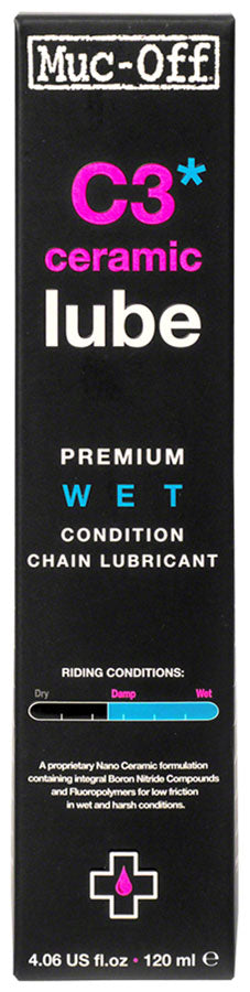 Muc-Off C3 Wet Ceramic Bike Chain Lube - 120ml Drip-Goodwynn&#39;sGoodwynn&#39;s