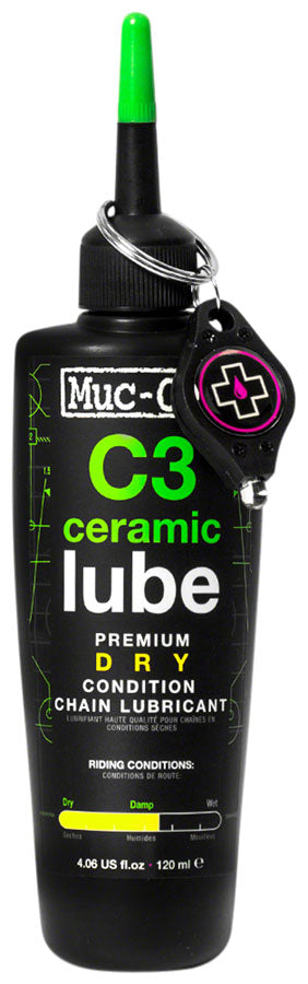 Muc-Off C3 Dry Ceramic Bike Chain Lube - 120ml Drip-Goodwynn&#39;sGoodwynn&#39;s