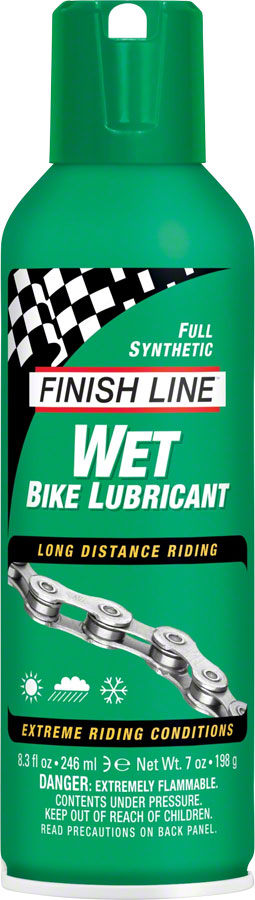 Finish Line WET Bike Chain Lube - 8oz Aerosol-Goodwynn's