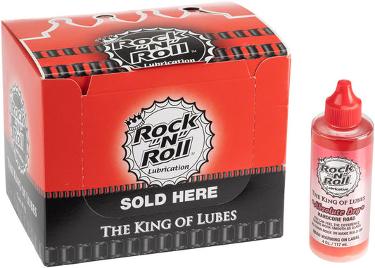 Rock-N-Roll Absolute Dry Bike Chain Lube - 4oz Drip POP Box of 12-Goodwynn's