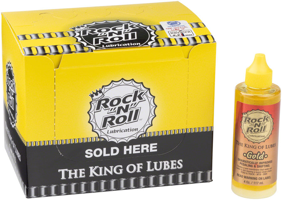 Rock-N-Roll Gold Bike Chain Lube - 4oz Drip POP Box of 12-Goodwynn&#39;sGoodwynn&#39;s