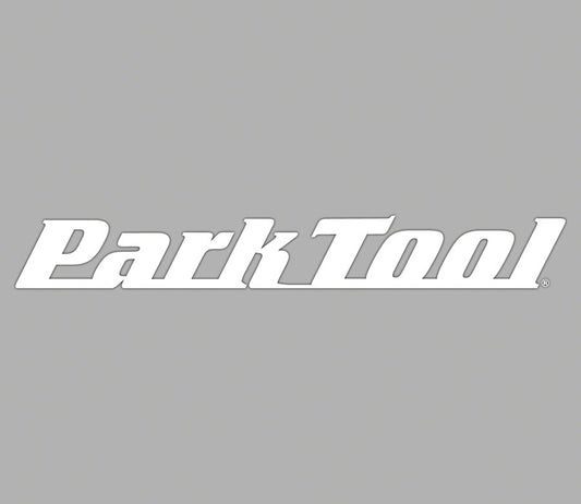 Park Tool DL-36W Horizontal Logo Decal White-Goodwynn's