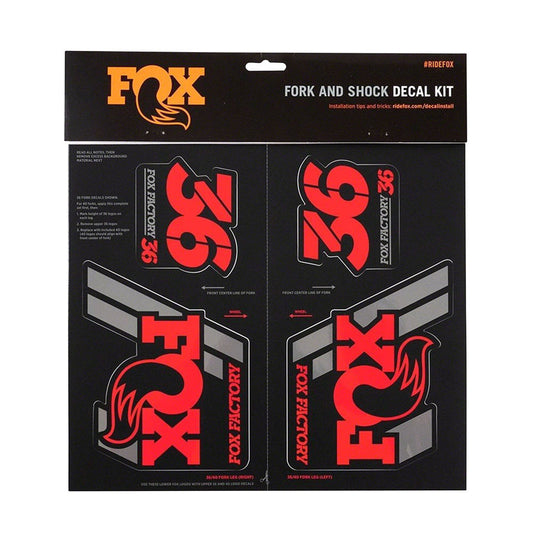 FOX Heritage Decal Kit for Forks and Shocks Red-Goodwynn's