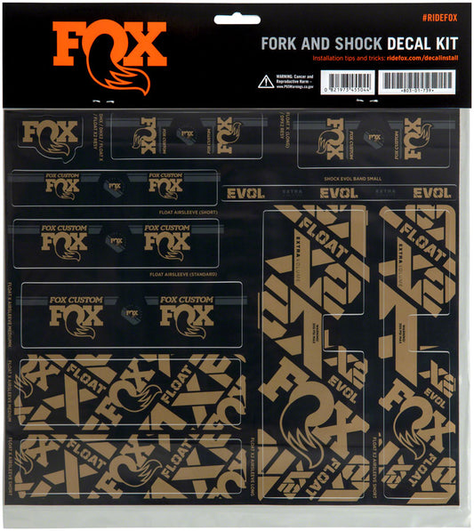 FOX Fork and Shock Decal Kit - Kash-Goodwynn's