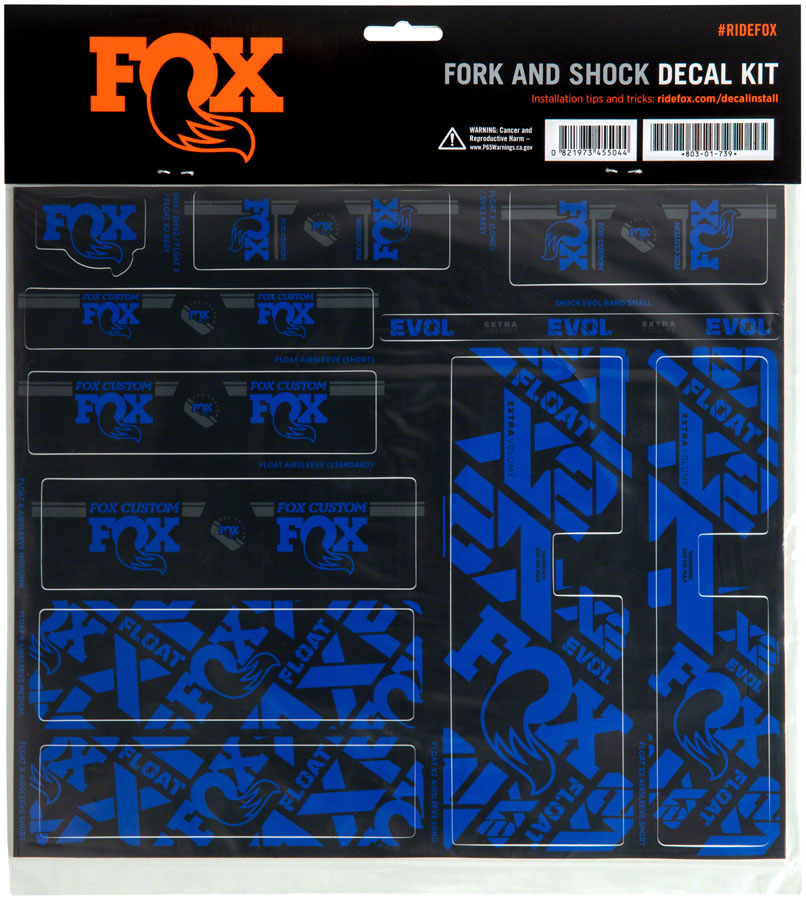 FOX Fork and Shock Decal Kit - Blue-Goodwynn&#39;sGoodwynn&#39;s