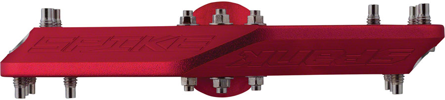 Spank Spike Pedals - Platform Aluminum 9/16" Red-Goodwynn&#39;sGoodwynn&#39;s