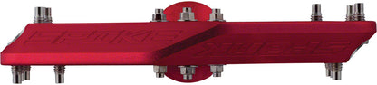 Spank Spike Pedals - Platform Aluminum 9/16" Red