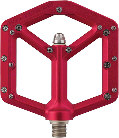 Spank Spike Pedals - Platform Aluminum 9/16" Red