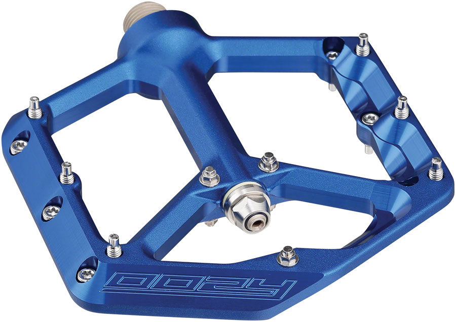 Spank Oozy Pedals - Platform Aluminum 9/16" Blue