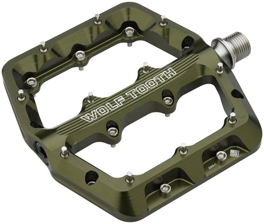 Wolf Tooth Components Waveform Platform Pedal Small - Olive-Goodwynn's