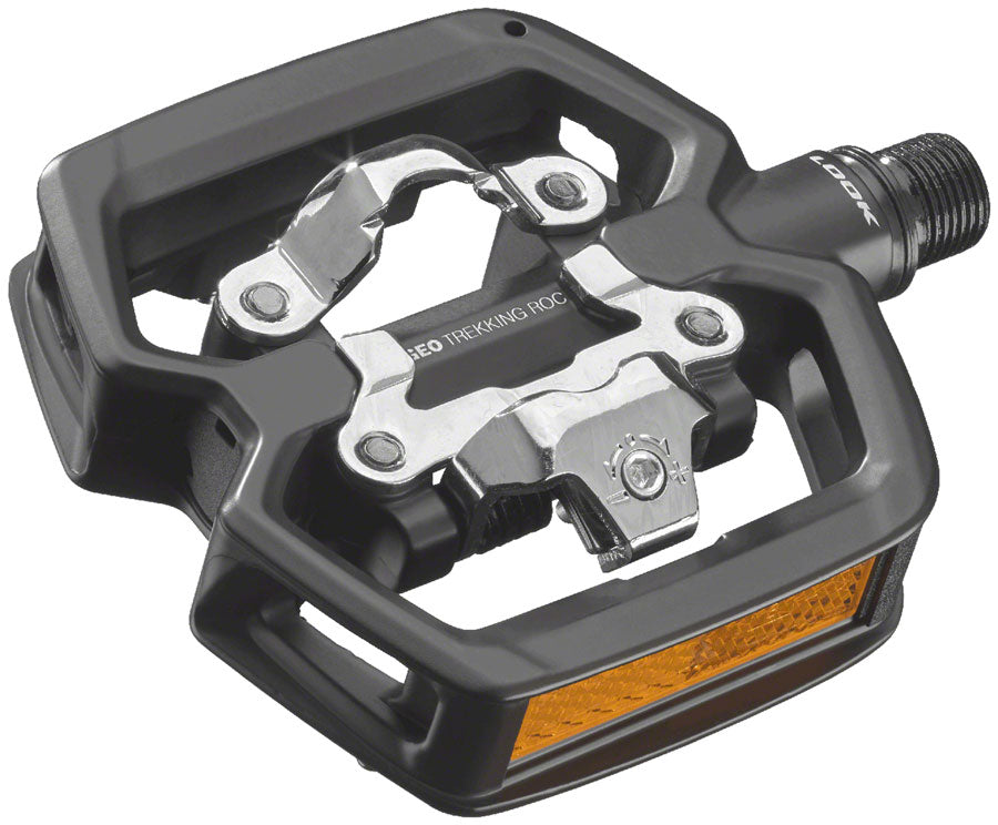 LOOK GEO TREKKING ROC Pedals - Single Side Clipless Platform Chromoly 9/16" BLK