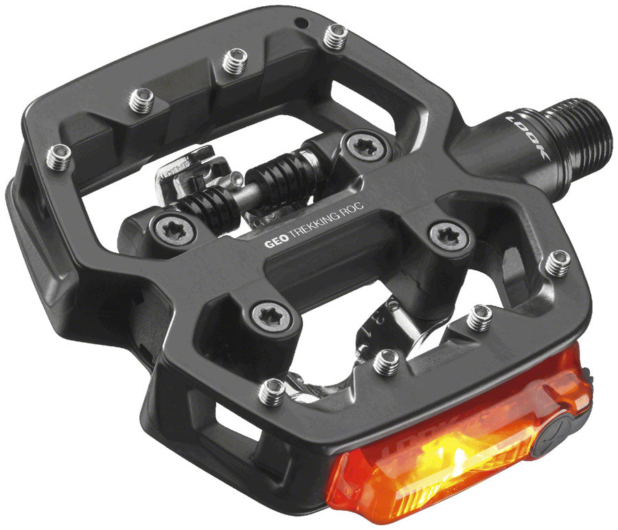 LOOK GEO TREKKING ROC VISION Pedals - Single Side Clipless Platform Chromoly 9/16" BLK