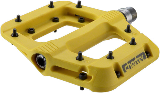 Raceface Chester Platform Pedals Body: Nylon Spindle: Cr-Mo 9/16 Yellow Pair-Goodwynn's