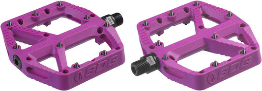 SDG Components Comp Platform Pedals Body: Composite Spindle: Cr-Mo 9/16 Purple Pair-Goodwynn's