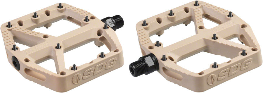 SDG Components Comp Platform Pedals Body: Composite Spindle: Cr-Mo 9/16 Beige Pair-Goodwynn&#39;sGoodwynn&#39;s