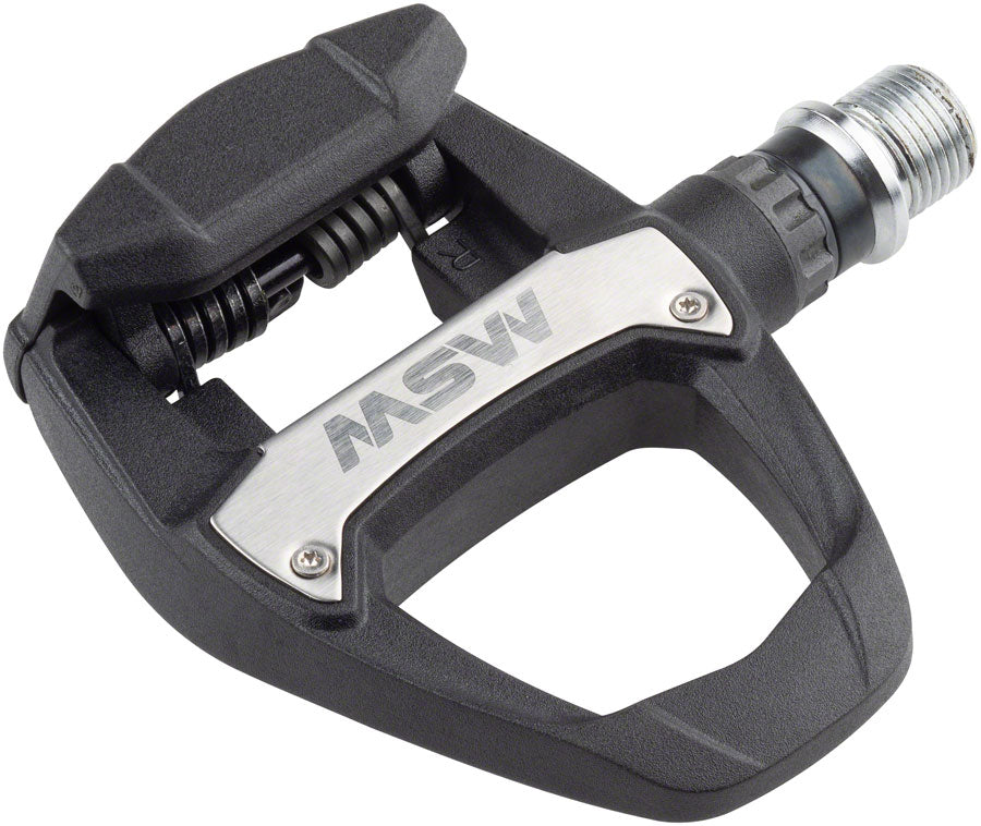 MSW Judo Pedals - Single Side Road Clipless Composite 9/16" Black