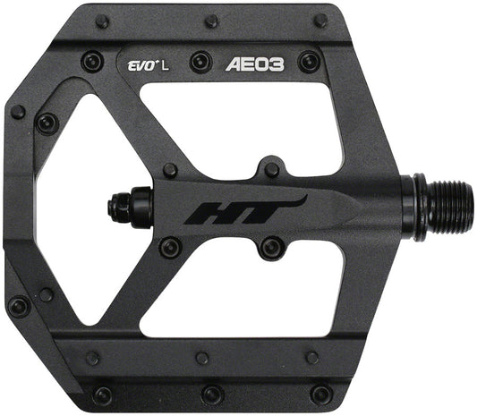 HT Components AE03(EVO+) Pedals - Platform Aluminum 9/16" Stealth Black-Goodwynn's