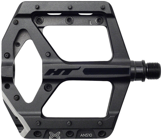 HT Components ANS10 Pedals - Platform Aluminum 9/16" Stealth Black-Goodwynn's