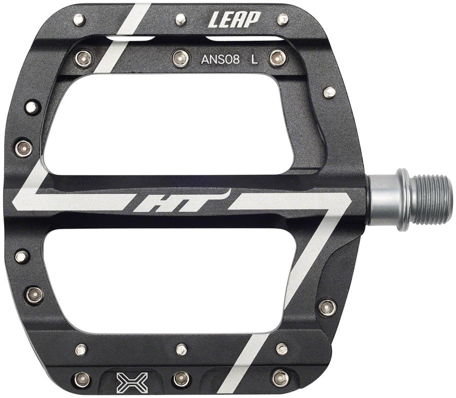 HT Components ANS08 Leap Platform Pedals Body: Aluminum Spindle: Cr-Mo 9/16 Black Pair-Goodwynn&#39;sGoodwynn&#39;s