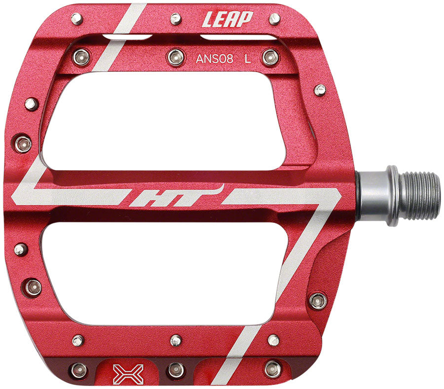 HT Components ANS08 Leap Platform Pedals Body: Aluminum Spindle: Cr-Mo 9/16 Red Pair-Goodwynn&#39;sGoodwynn&#39;s