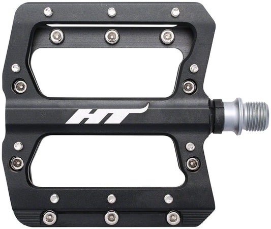 HT Components AN14A Pedals - Platform Aluminum 9/16" Black-Goodwynn's