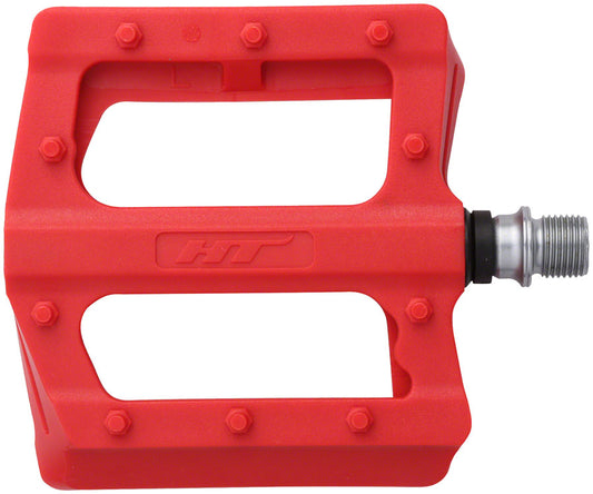 HT Components PA12 Pedals - Platform Composite 9/16" Red-Goodwynn's