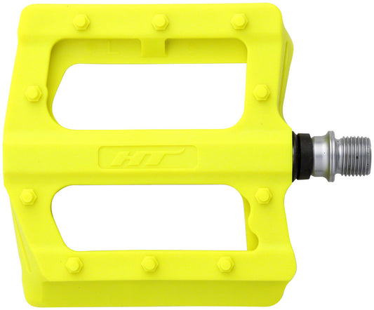 HT Components PA12 Pedals - Platform Composite 9/16" Neon Yellow-Goodwynn's