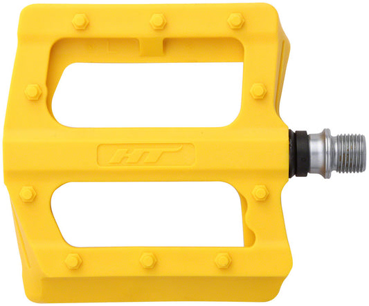 HT Components PA12 Pedals - Platform Composite 9/16" Yellow-Goodwynn's