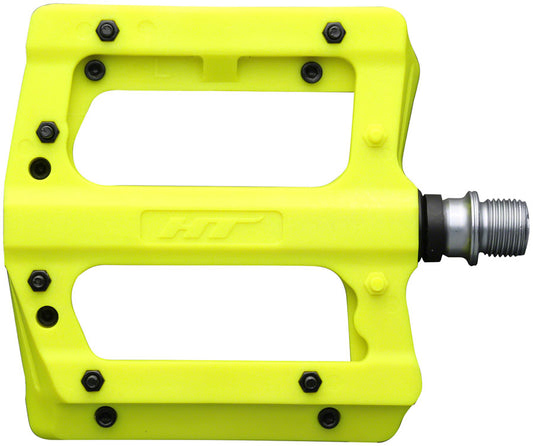 HT Components PA12A Pedals - Platform Composite 9/16" Neon Yellow-Goodwynn's