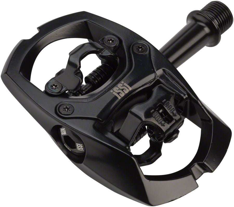 iSSi Trail II Pedals - Dual Sided Clipless Platform Aluminum 9/16" BLK +6