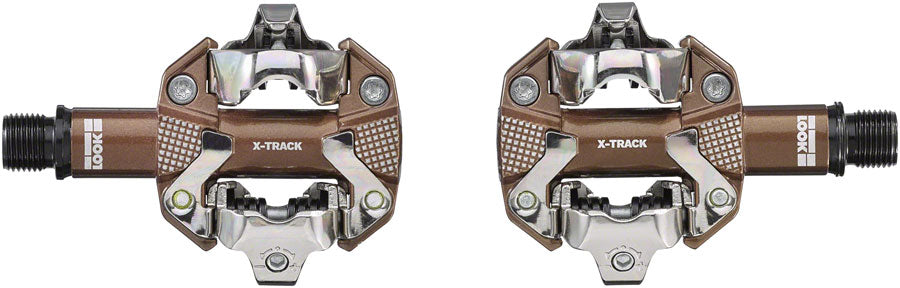 LOOK X-TRACK Pedals - Dual Sided Clipless Chromoly  9/16" Gravel Edition