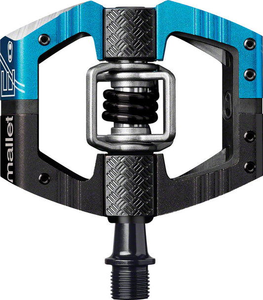 Crankbrothers Mallet Enduro Pedals - Dual Sided Clipless Platform Aluminum 9/16" Blue/BLK Long Spindle-Goodwynn's