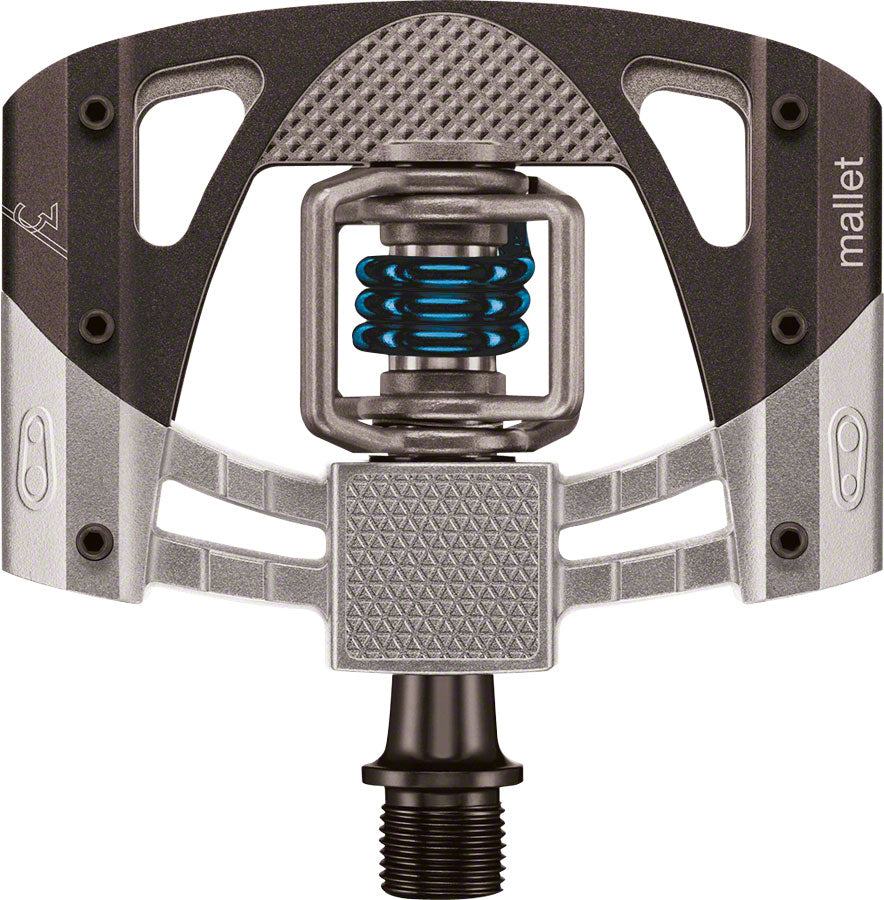 Crank Brothers Mallet 3 Pedals - Dual Sided Clipless Platform Aluminum 9/16" Raw /BLK/Blue-Goodwynn&#39;sGoodwynn&#39;s