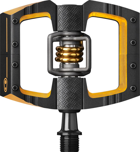 Crankbrothers Mallet DH 11 Pedals - Dual Sided Clipless Platform Aluminum 9/16" BLK/Gold-Goodwynn's