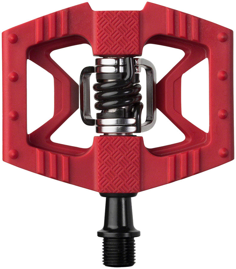 Crank Brothers Double Shot 1 Pedals - Dual Sided Clipless Platform Composite 9/16" Red-Goodwynn&#39;sGoodwynn&#39;s