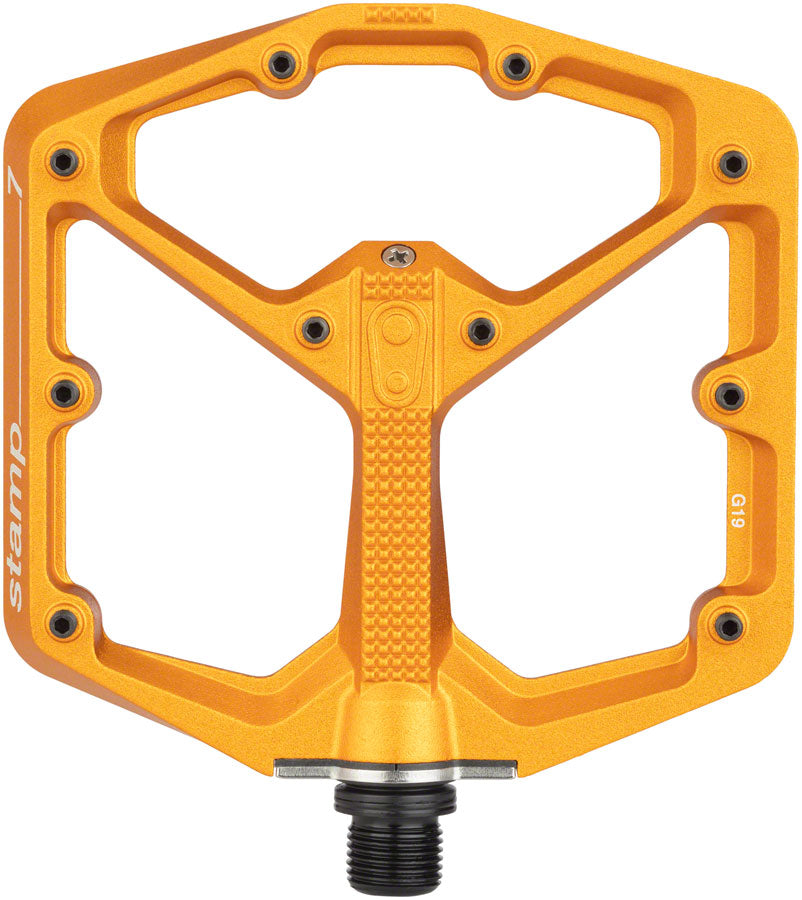 Crankbrothers Stamp 7 Pedals - Platform Aluminum 9/16" Orange Large-Goodwynn&#39;sGoodwynn&#39;s