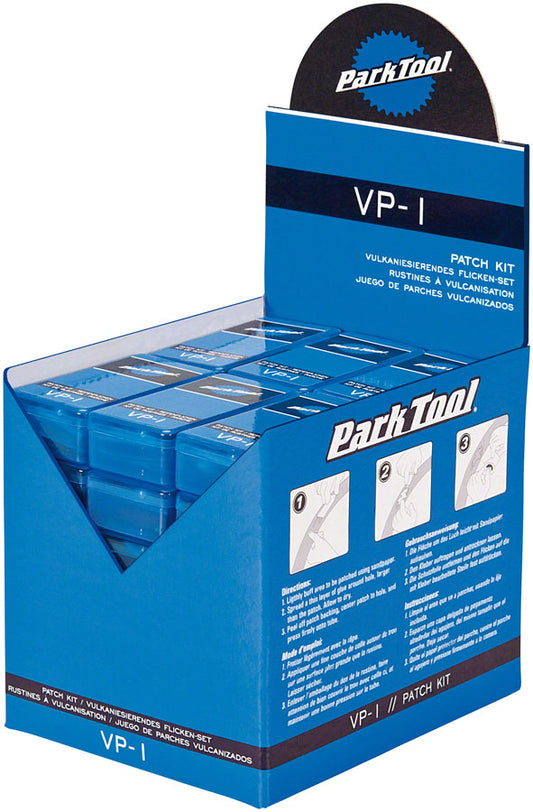 Park Tool Vulcanizing Patch Kit: Display Box with 36 Individual Kits-Goodwynn's