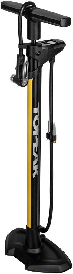 Topeak JoeBlow Pro Digital Floor Pump - 200psi / 13.8bar Digital Gauge SmartHead DX3 Air Release Button BLK/YLW-Goodwynn&#39;sGoodwynn&#39;s