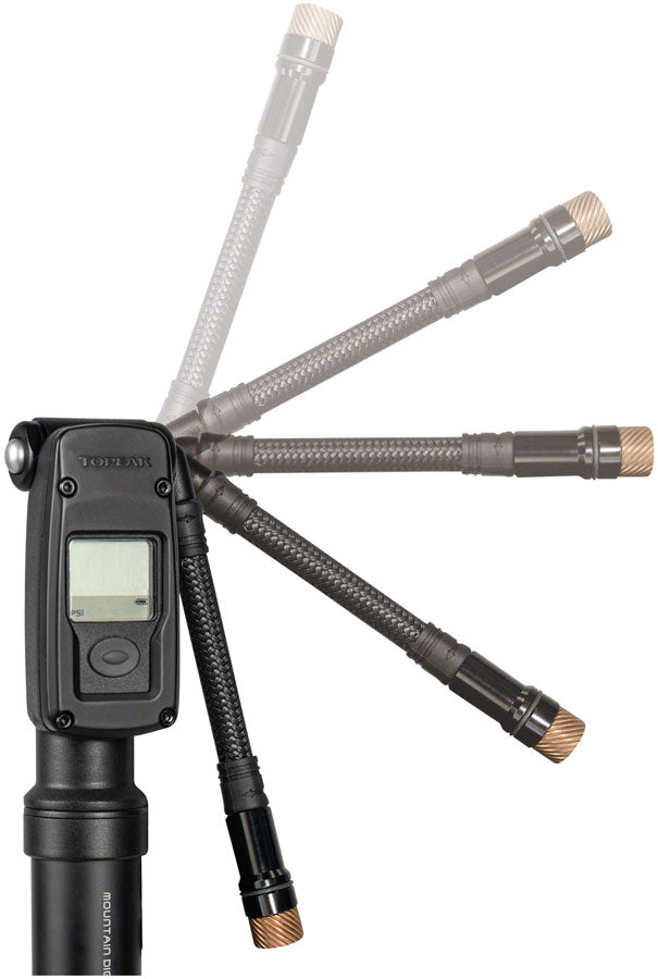 Topeak Mountain Digital Shock/Tire Mini Pump - 2Stage 300psi Black-Goodwynn&#39;sGoodwynn&#39;s