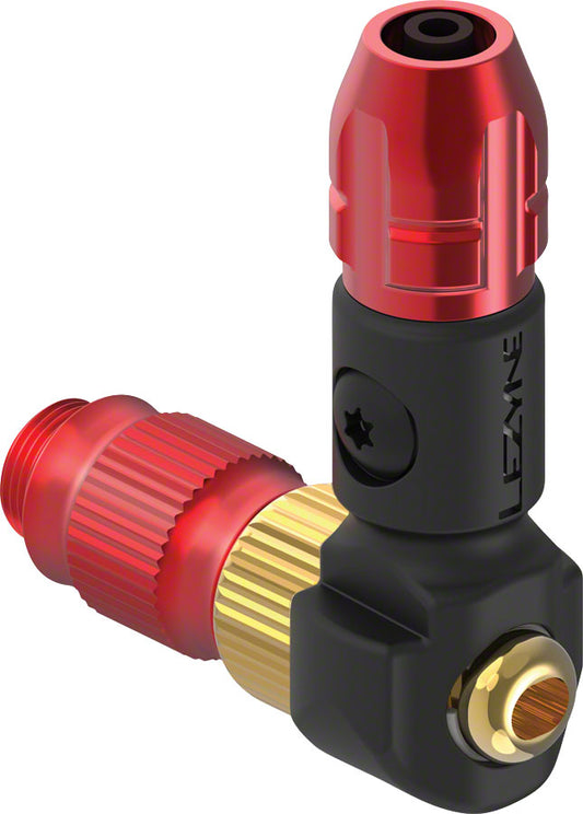 Lezyne ABS-1 Pro HP Pump Chuck Head: Red-Goodwynn's